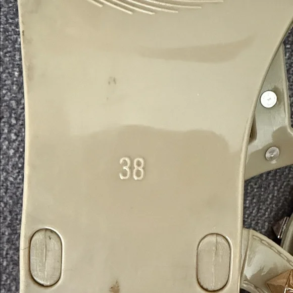 Valentino Women's Gold Studded Sandals - Picture 8 of 8